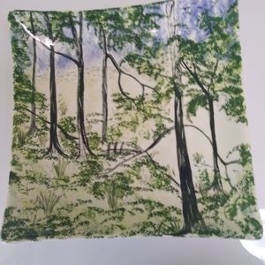 Hand made signed plate